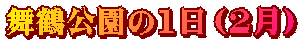 舞鶴公園の1日（2月）